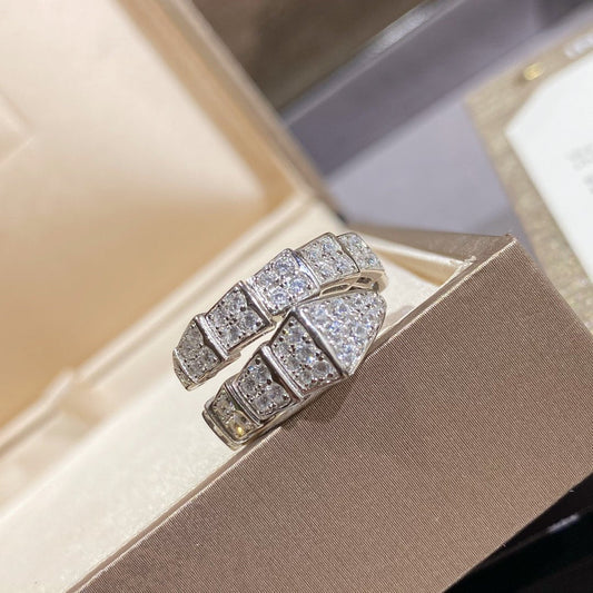 [Psychic Jewelrys]SERPENTI RING SILVER DIAMOND PAVED