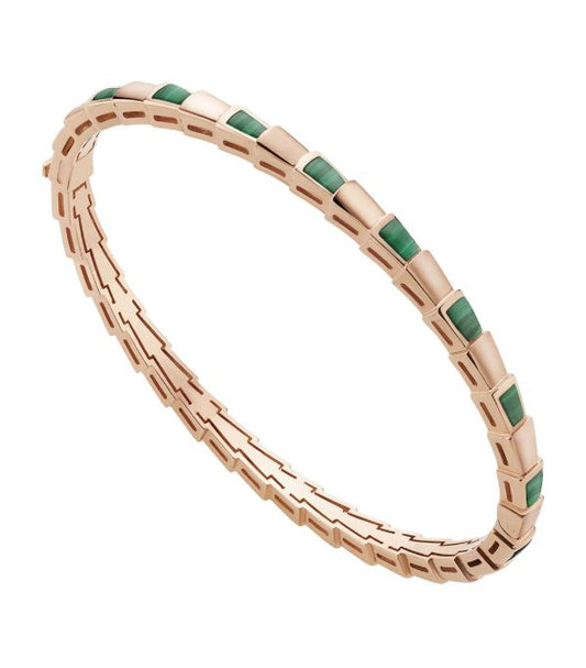 [Psychic Jewelrys]SERPENTI BRACELET PINK GOLD MALACHITE
