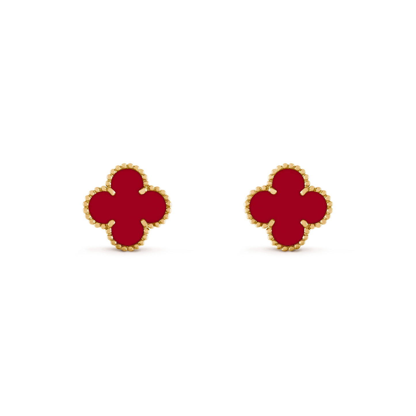 [Psychic Jewelrys]CLOVER MEDIUM 1 MOTIFS CARNELIAN  EARRINGS