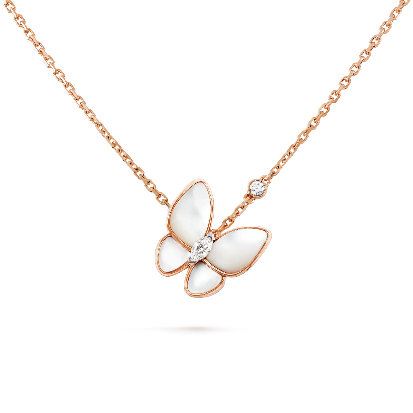 [Psychic Jewelrys]BUTTERFLY MOP DIAMOND NECKLACE