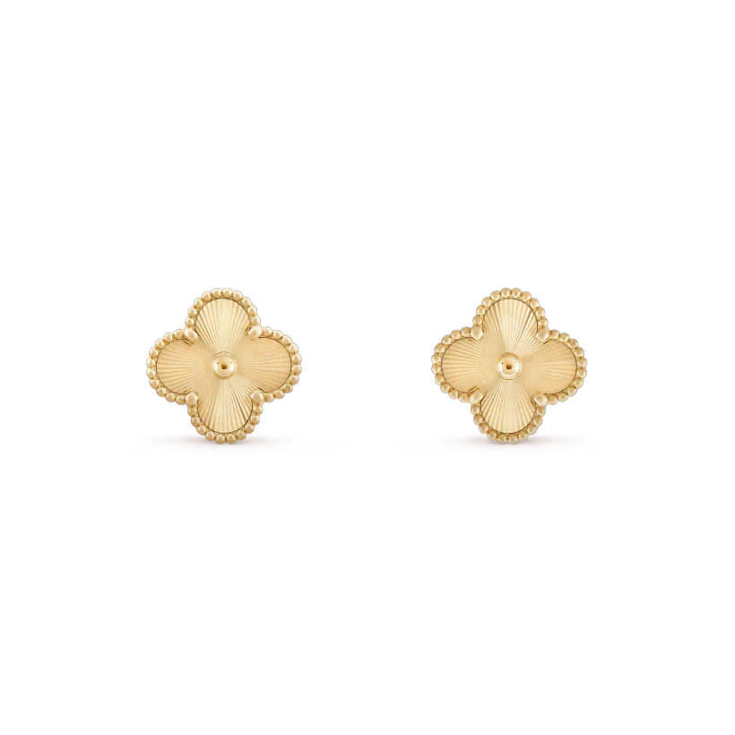 [Psychic Jewelrys]CLOVER MINI 9.5MM LASER EARRINGS