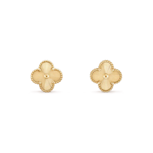[Psychic Jewelrys]CLOVER MINI 9.5MM LASER EARRINGS