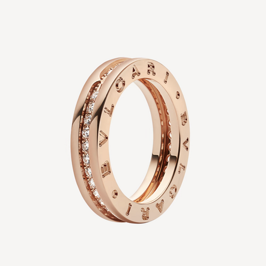 [Psychic Jewelrys]ZERO 1 ONE-BAND PAVED DIAMONDS ON THE SPIRAL RING