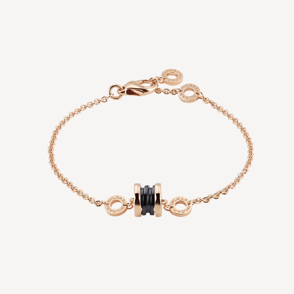 [Psychic Jewelrys]ZERO 1 SOFT PINK GOLD AND BLACK CERAMIC BRACELET