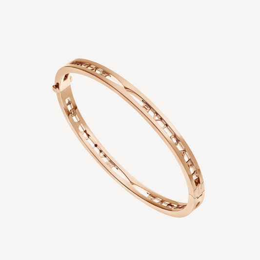 [Psychic Jewelrys]ZERO 1 SPIRAL LOGO PINK GOLD BRACELET