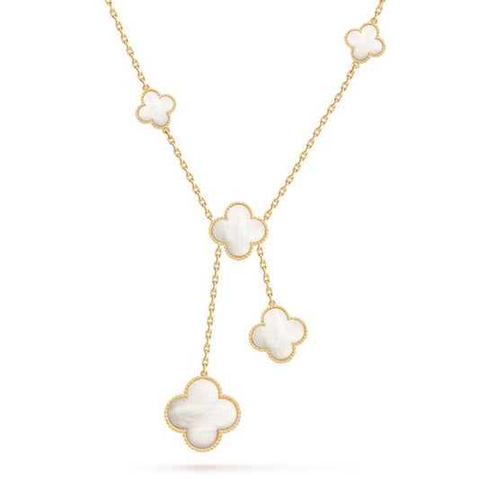 [Psychic Jewelrys]CLOVER MOTHER OF PEARL NECKLACE 6 MOTIF