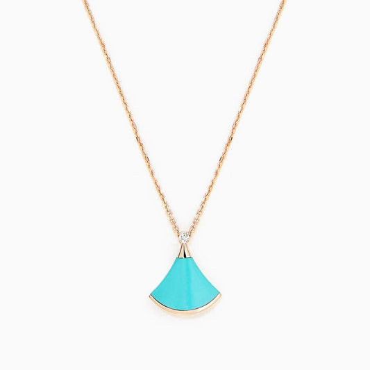 [Psychic Jewelrys]DREAM NECKLACE TURQUOISE PINK GOLD