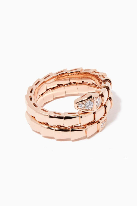 [Psychic Jewelrys]SERPENTS DOUBLE ROW DIAMOND RING