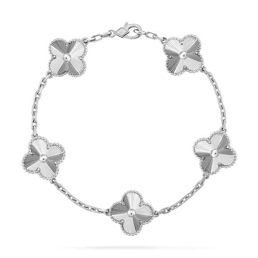 [Psychic Jewelrys]CLOVER SILVER 5 MOTIFS BRACELET