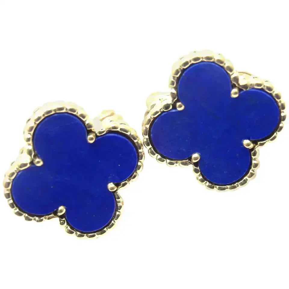 [Psychic Jewelrys]CLOVER MINI 9.5MM TURQUOISE EARRINGS