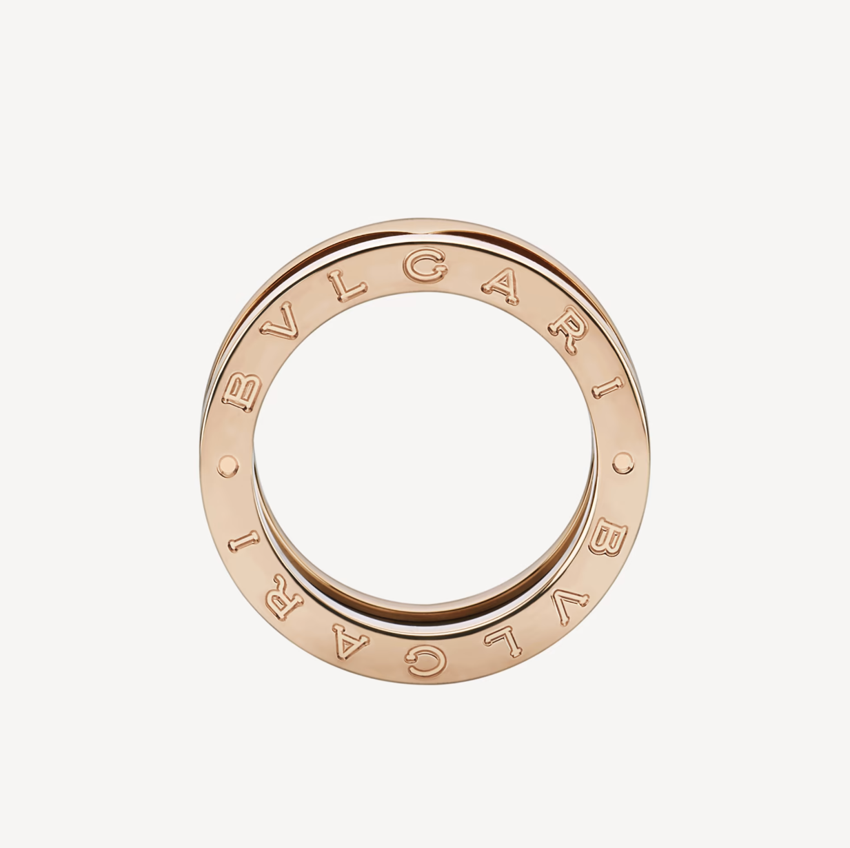 [Psychic Jewelrys]ZERO 1 TWO-BAND LOOPS AND BLACK CERAMIC PINK GOLD RING