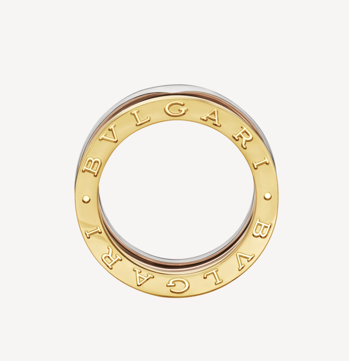[Psychic Jewelrys]ZERO 1 THREE-BAND ROSE WHITE AND YELLOW RING