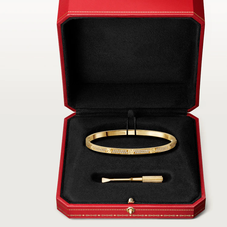 [Psychic Jewelrys]LOVE BRACELET 3.65MM DIAMOND-PAVED