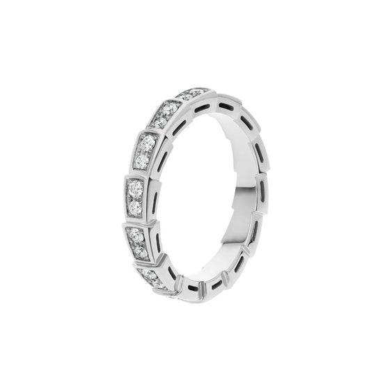 [Psychic Jewelrys]SERPENTI RING SILVER DIAMOND PAVED 3MM