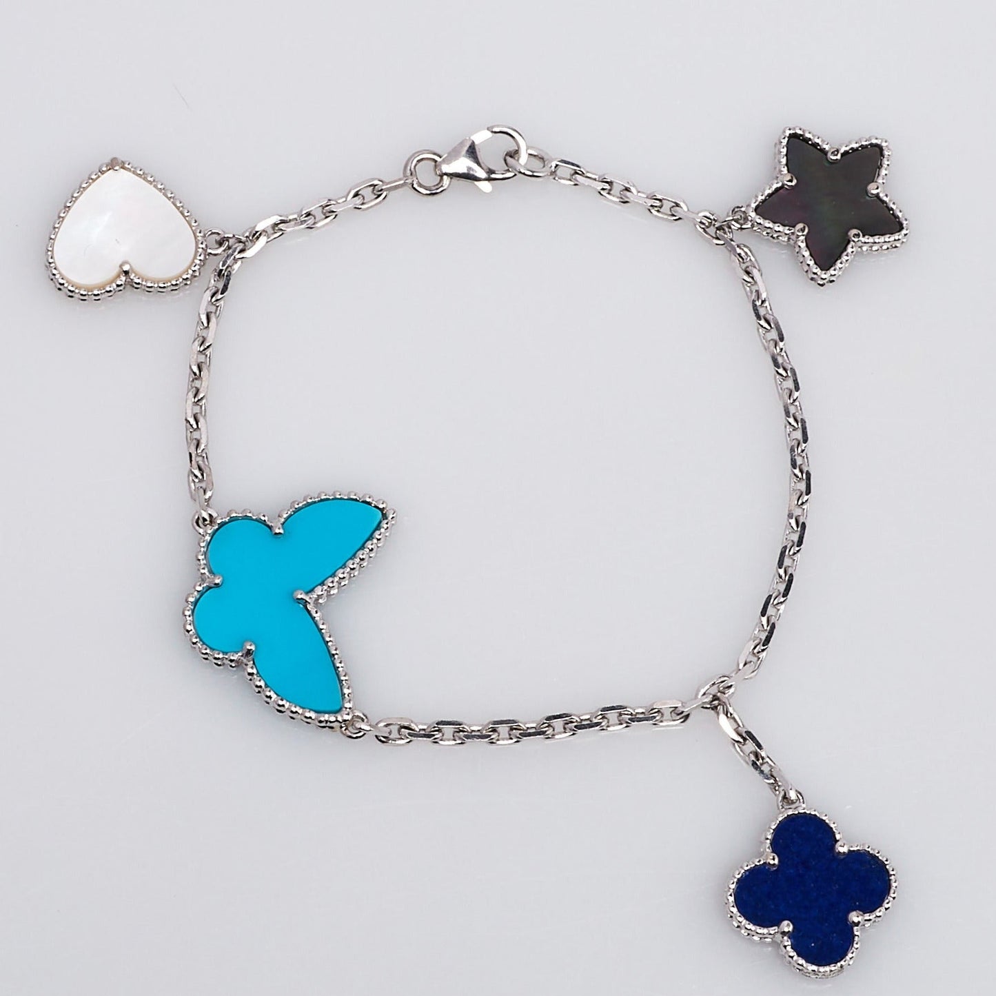 [Psychic Jewelrys]LUCKY SPRING SILVER BRACELET 4 MOTIF