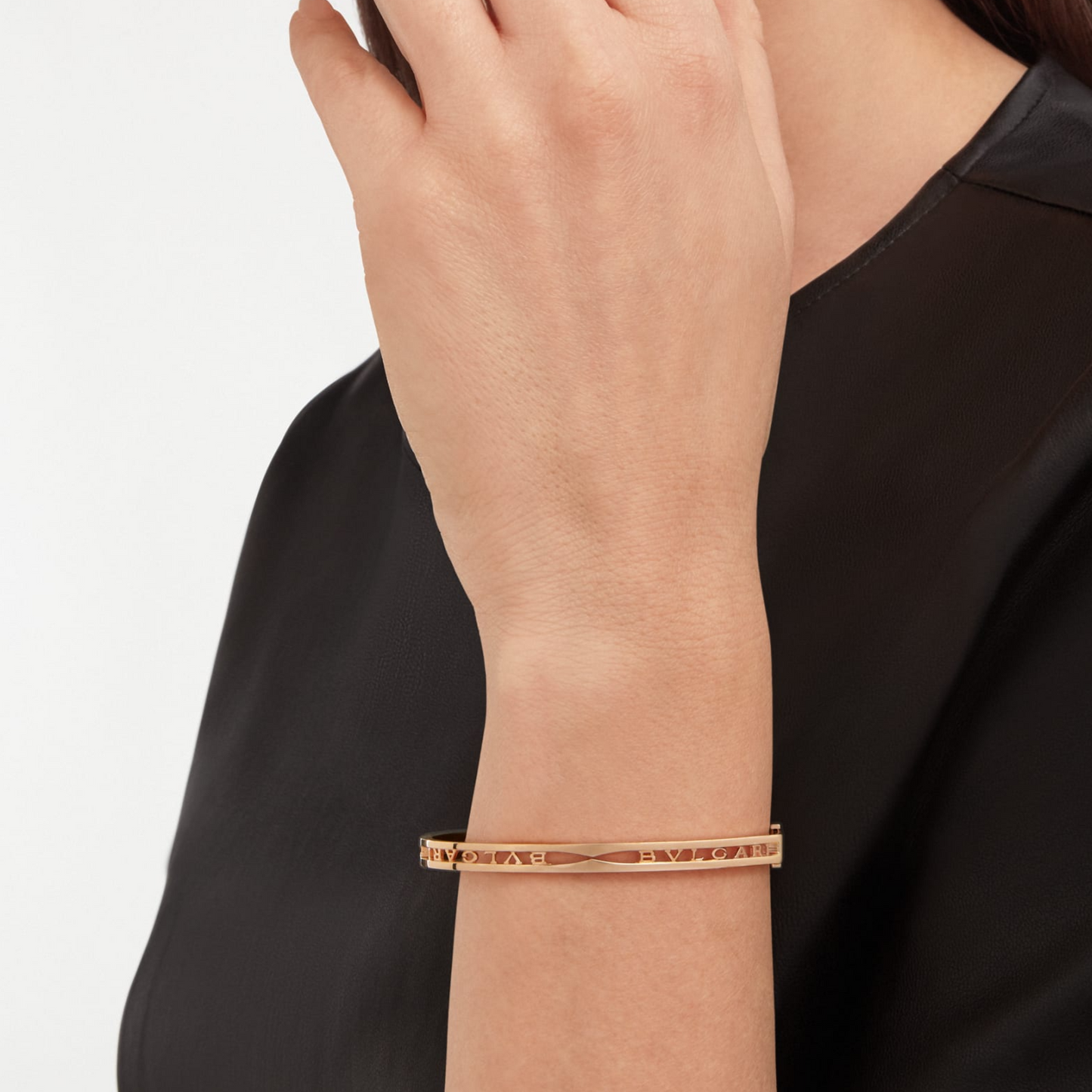 [Psychic Jewelrys]ZERO 1 SPIRAL LOGO PINK GOLD BRACELET