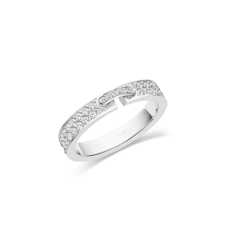 [Psychic Jewelrys]ALLIANCE LIENS VIDENCE PAVED DIAMOND 4MM RING