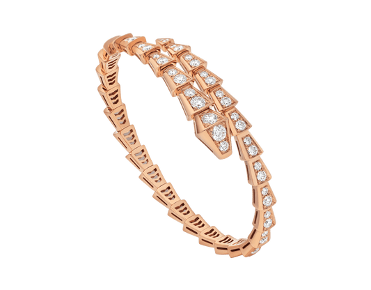 [Psychic Jewelrys]SERPENTI BRACELET 6.8MM PINK GOLD DIAMOND