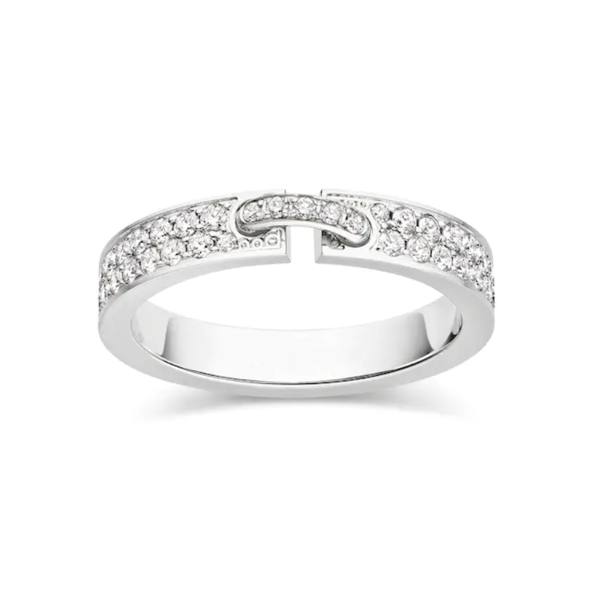 [Psychic Jewelrys]ALLIANCE LIENS VIDENCE PAVED DIAMOND 4MM RING