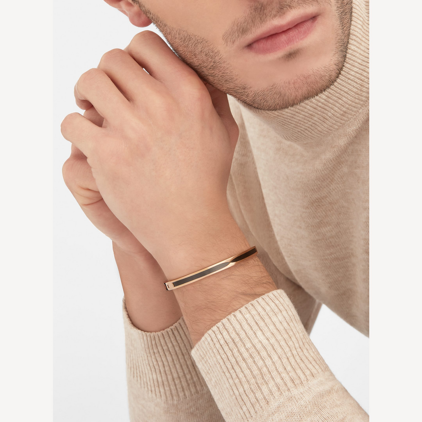 [Psychic Jewelrys]ZERO 1 PINK GOLD WITH BLACK CERAMIC BRACELET
