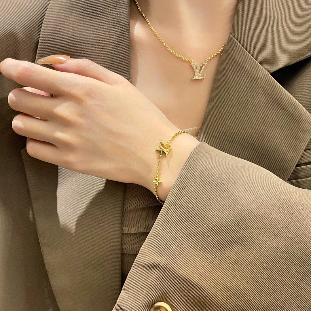 [Psychic Jewelrys]LOGO STAR MOTIF GOLD BRACELET