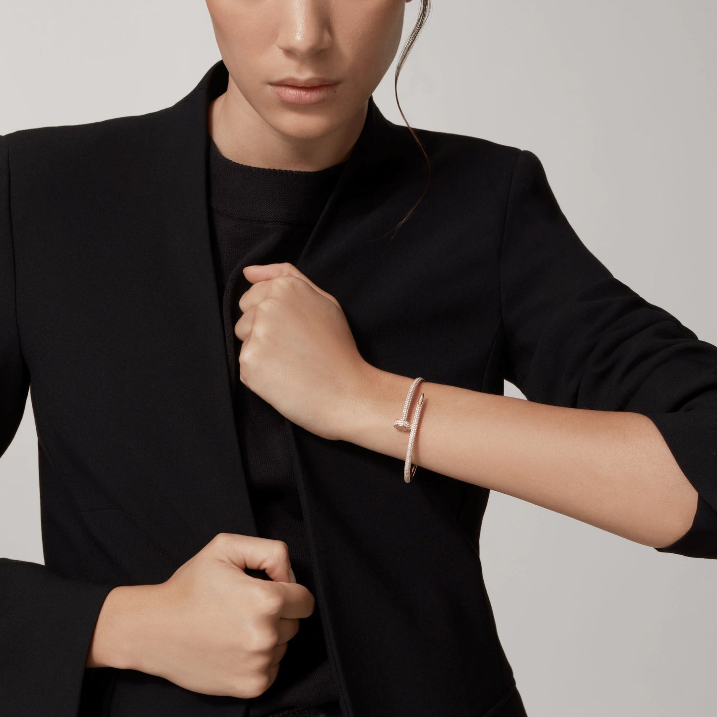 [Psychic Jewelrys]JUSTE BRACELET 3.5MM ALL DIAMONDS