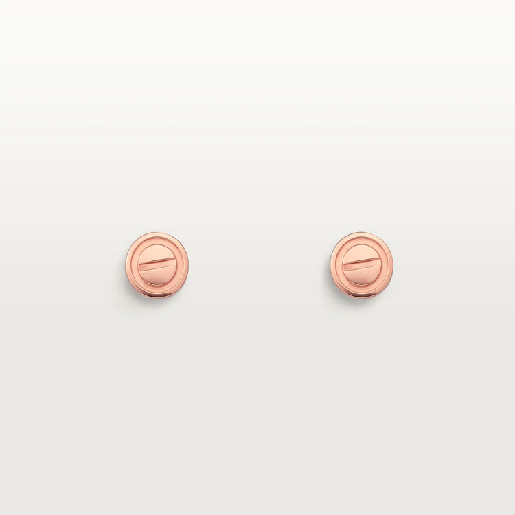 [Psychic Jewelrys]LOVE EARRINGS PINK GOLD 10MM