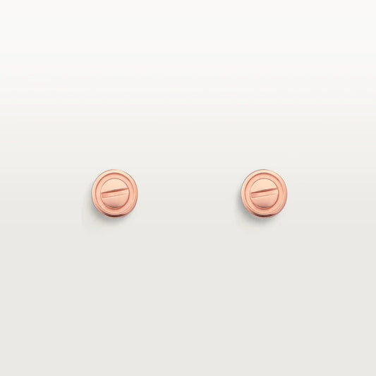 [Psychic Jewelrys]LOVE EARRINGS PINK GOLD 10MM