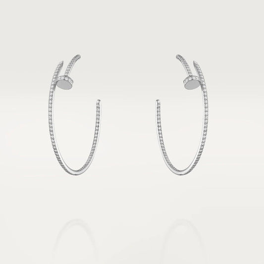 [Psychic Jewelrys]JUSTE EARRINGS FULL DIAMONDS 1.8MM