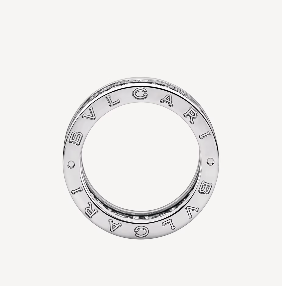 [Psychic Jewelrys]ZERO 1 WITH PAVED DIAMONDS ON THE SPIRAL RING
