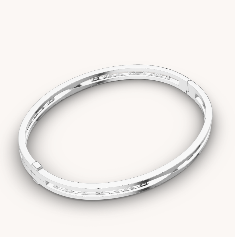 [Psychic Jewelrys]ZERO 1 SPIRAL LOGO SILVER BRACELET