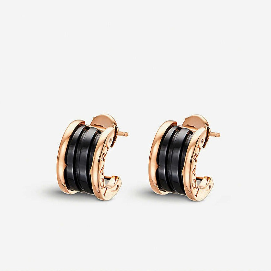 [Psychic Jewelrys]ZERO 1 PINK GOLD CERAMIC EARRINGS