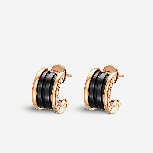 [Psychic Jewelrys]ZERO 1 PINK GOLD CERAMIC EARRINGS