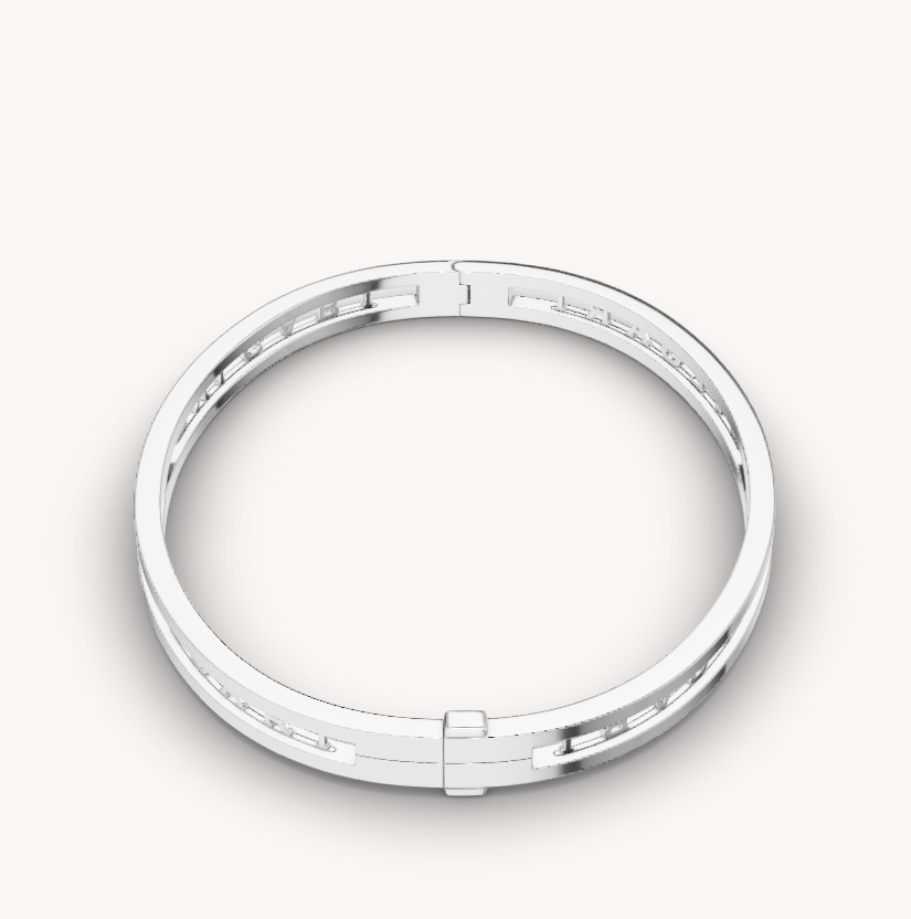 [Psychic Jewelrys]ZERO 1 SPIRAL LOGO SILVER BRACELET