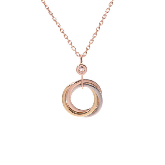 [Psychic Jewelrys]TRINITY SILVER GOLD PINK GOLD NECKLACE