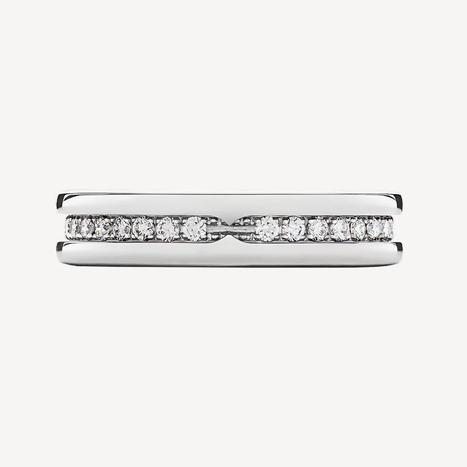 [Psychic Jewelrys]ZERO 1 ONE-BAND PAVED DIAMONDS ON THE SPIRAL RING