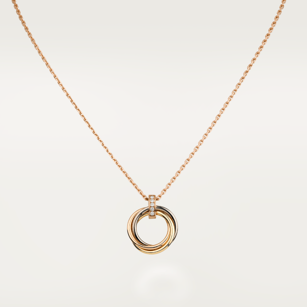 [Psychic Jewelrys]TRINITY NECKLACE GOLD  DIAMONDS