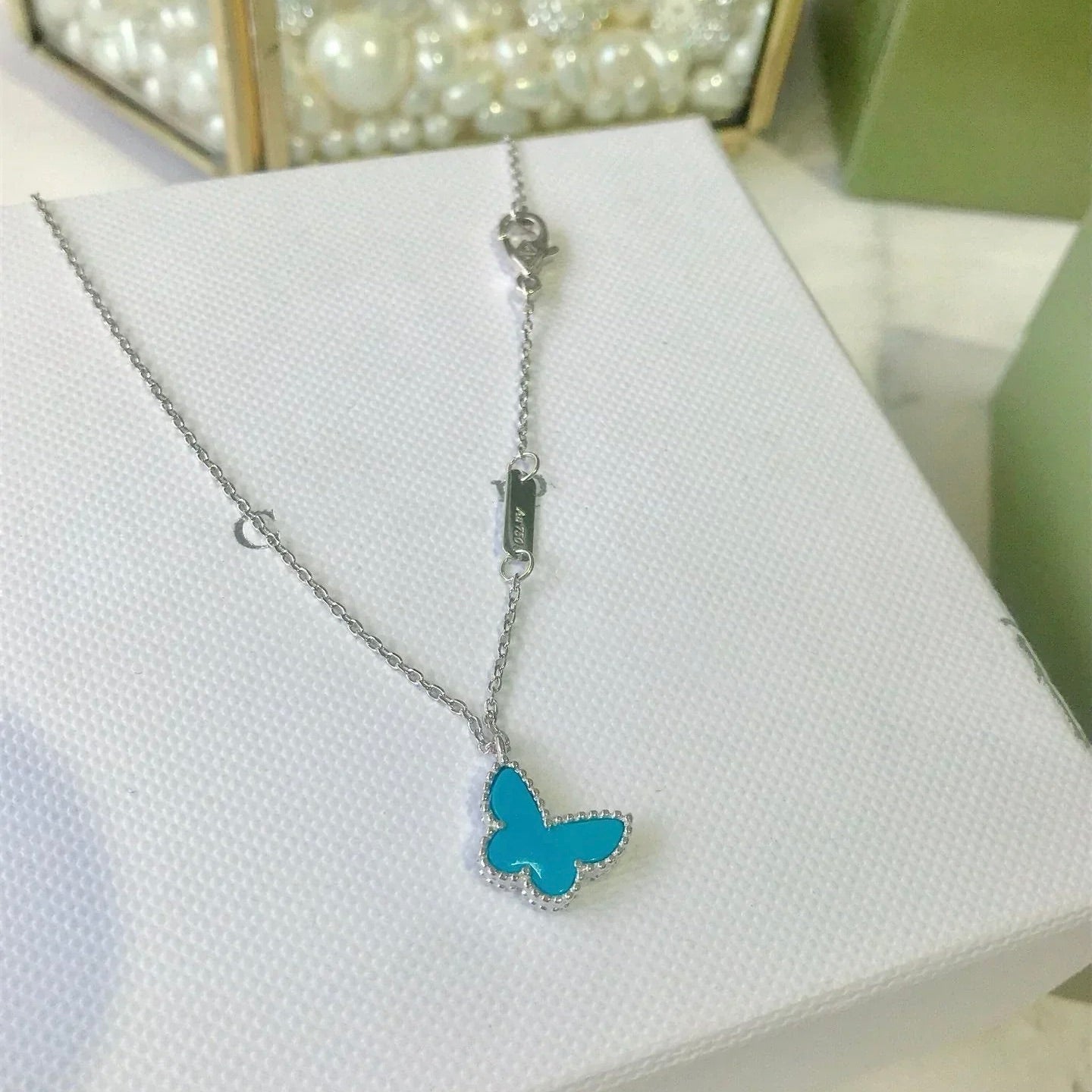 [Psychic Jewelrys]BUTTERFLY TURQUOISE BUTTERFLY BRACELET SILVER
