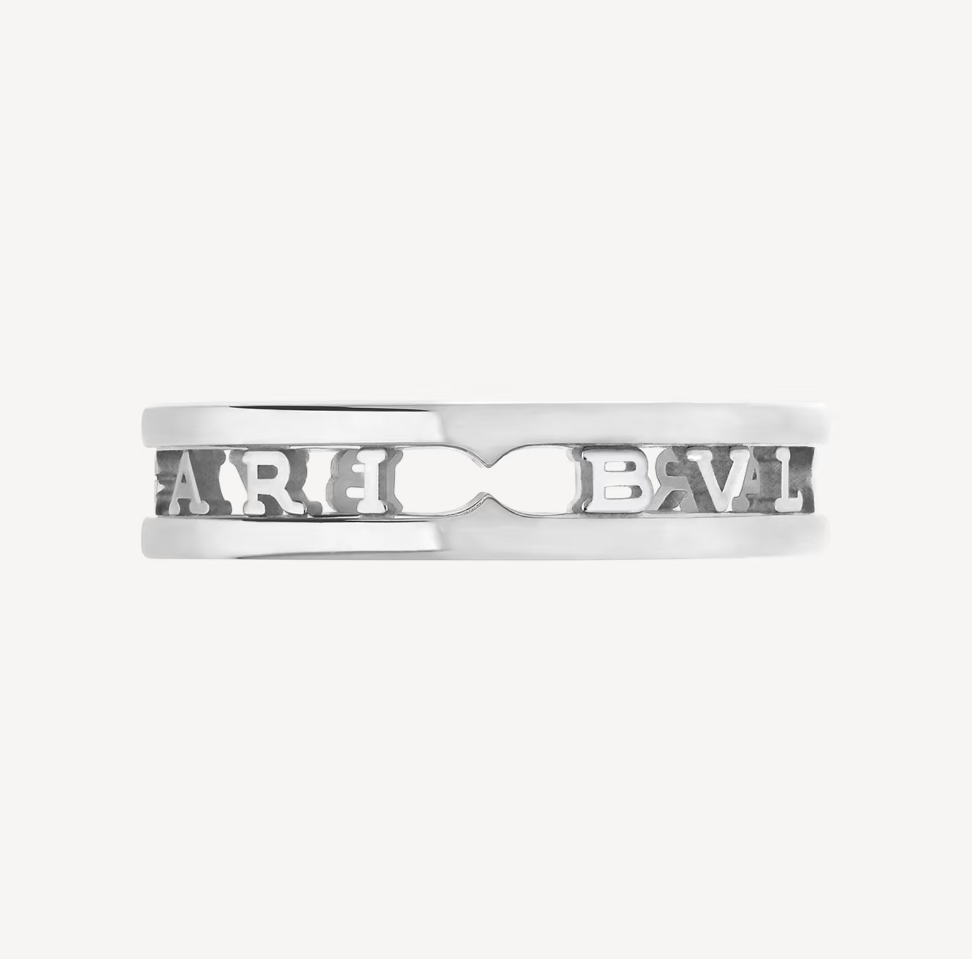 [Psychic Jewelrys]ZERO 1 ONE-BAND WITH OPENWORK LOGO SPIRAL RING