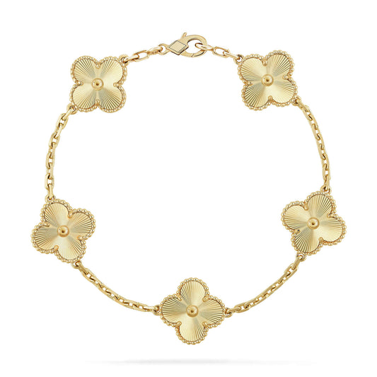 [Psychic Jewelrys]CLOVER 5 FLOWERS LASER BRACELET