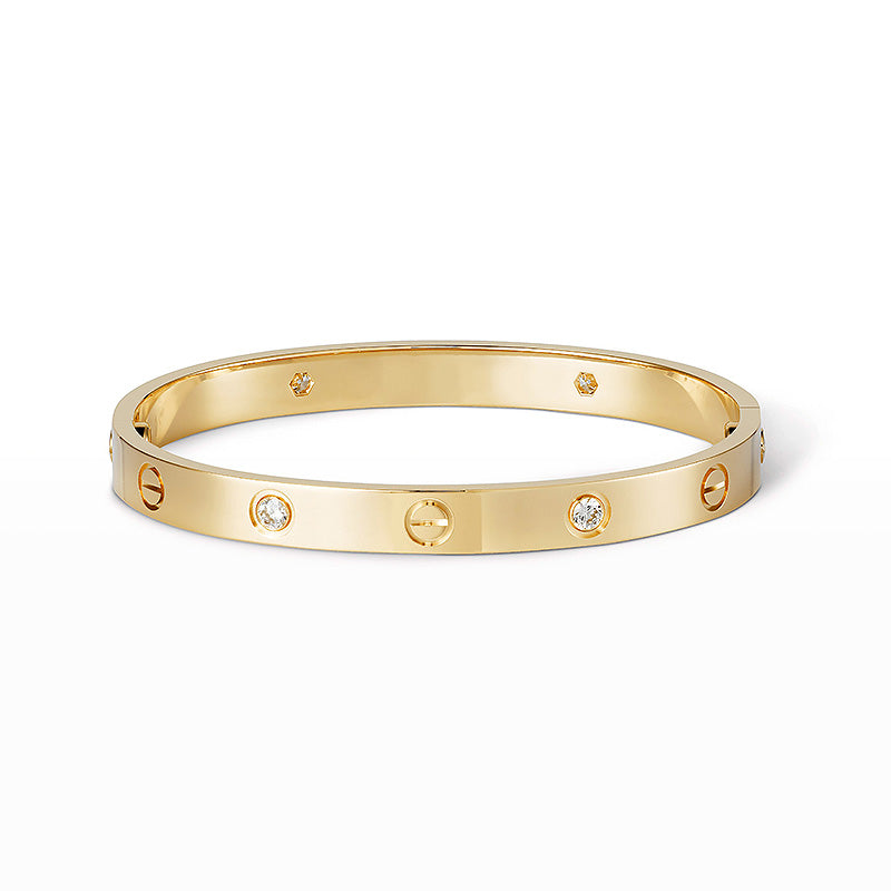 [Psychic Jewelrys]LOVE BRACELET 6.1MM 4 DIAMONDS