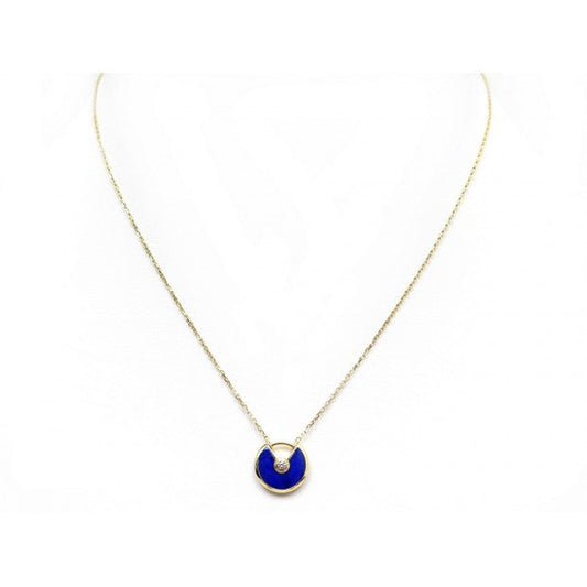 [Psychic Jewelrys]AMULETTE ROSE GOLD AGATE NECKLACE
