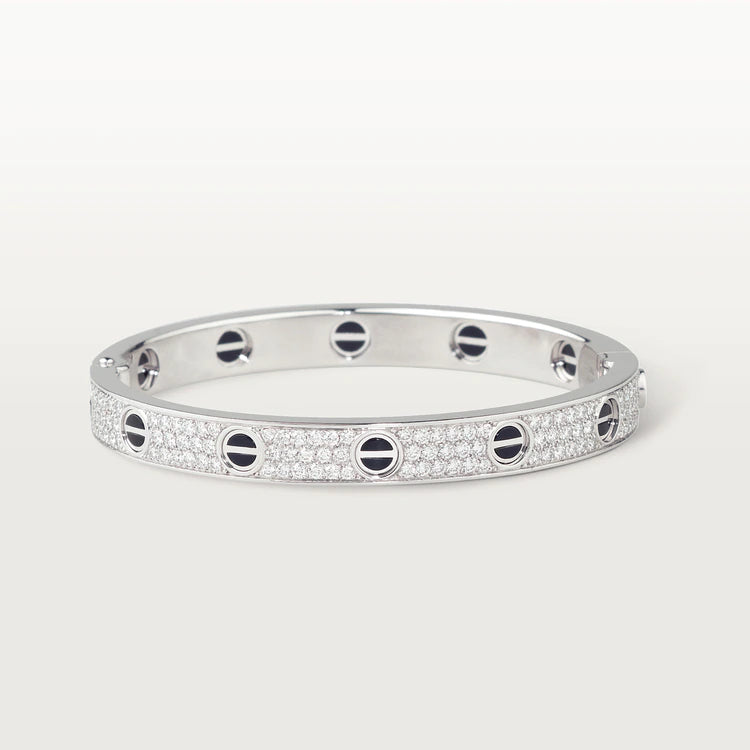 [Psychic Jewelrys]LOVE BRACELET 6.1MM DIAMOND-PAVED CERAMIC