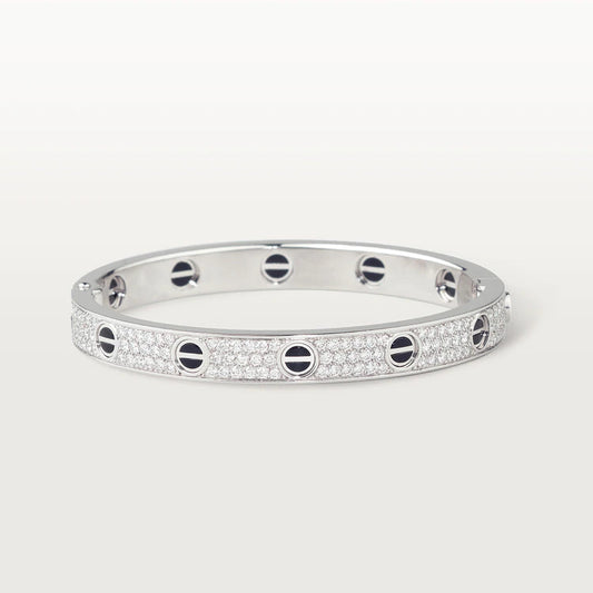 [Psychic Jewelrys]LOVE BRACELET 6.1MM DIAMOND-PAVED CERAMIC