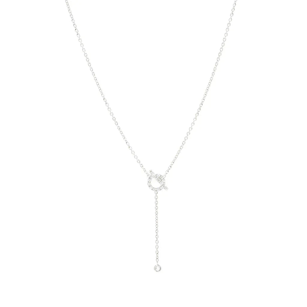 [Psychic Jewelrys]FINESSE SILVER DIAMOND NECKLACE