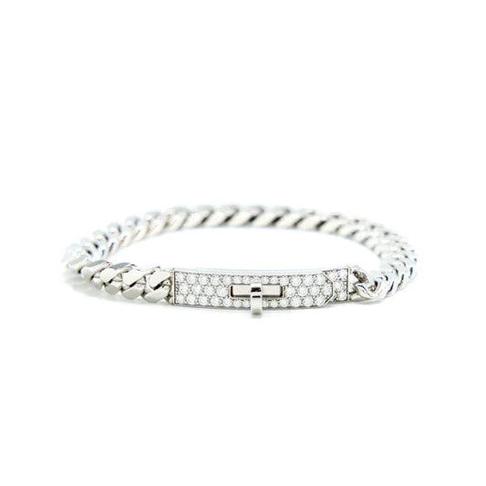 [Psychic Jewelrys]KELLY CHAIN SILVER DIAMOND BRACELET