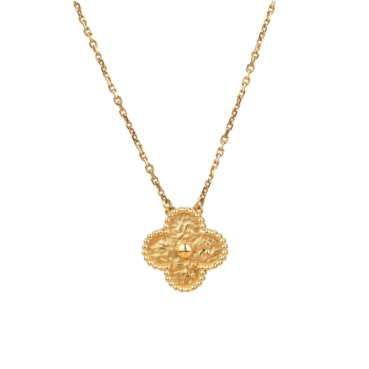 [Psychic Jewelrys]CLOVER 15MM  BRONZING NECKLACE