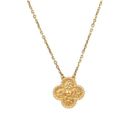 [Psychic Jewelrys]CLOVER 15MM  BRONZING NECKLACE