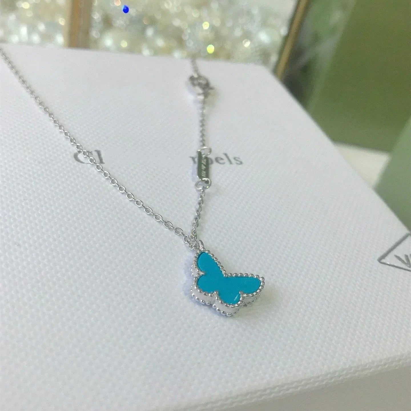 [Psychic Jewelrys]BUTTERFLY TURQUOISE BUTTERFLY BRACELET SILVER