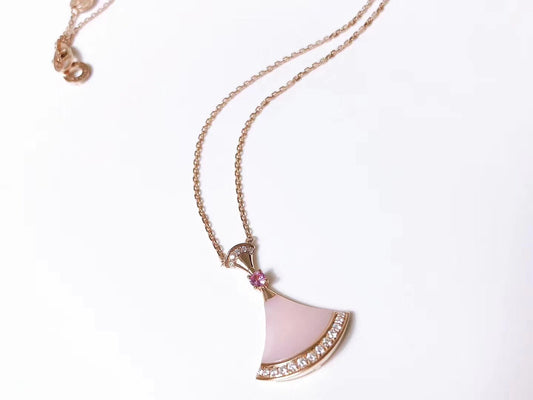[Psychic Jewelrys]DREAM NECKLACE PINK MOP DIAMOND